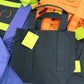 Large Capacity Color Block Canvas Bag