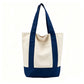 Large Capacity Color Block Canvas Bag