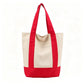 Large Capacity Color Block Canvas Bag