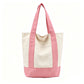 Large Capacity Color Block Canvas Bag