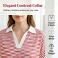 Women's Striped Casual Short Sleeve Shirt and Shorts Set