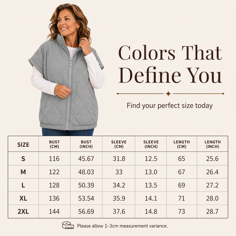 Women's Quilted Padded Warm Vest