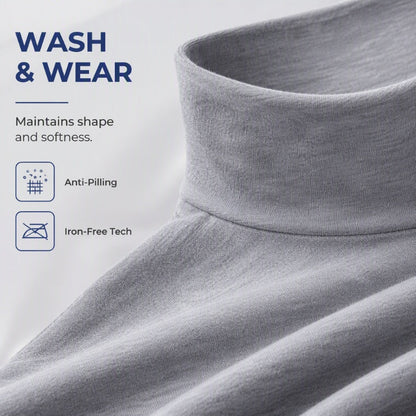 🔥✨Men's Slim Fit Mock Turtleneck Top – Sleek, Stretchy, Modern Everyday Essential