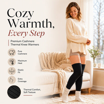Unisex Extended Cashmere Knee Warmers