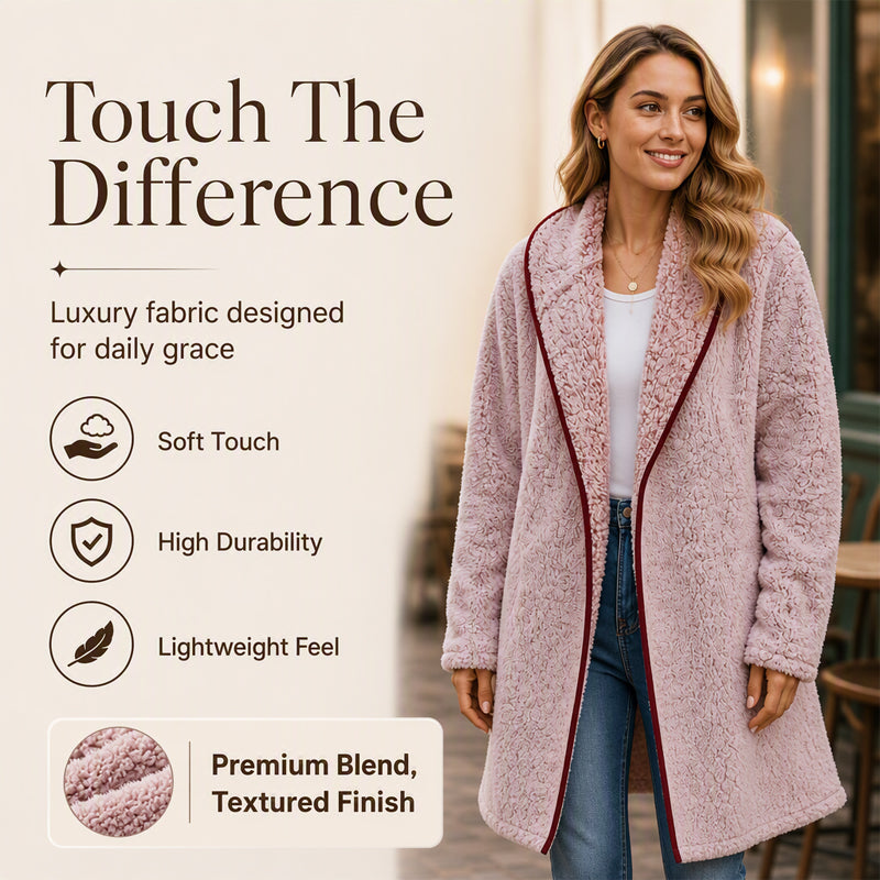 🧸 ☁️ Women's Casual Hooded Plush Cardigan