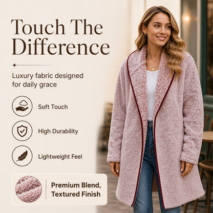 🧸 ☁️ Women's Casual Hooded Plush Cardigan