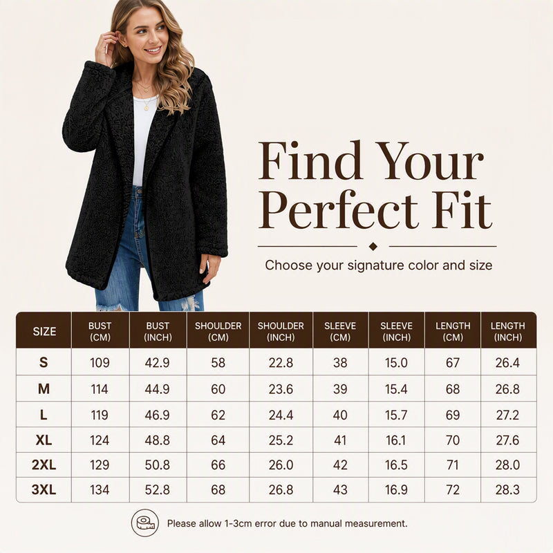 🧸 ☁️ Women's Casual Hooded Plush Cardigan