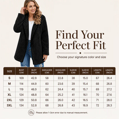 🧸 ☁️ Women's Casual Hooded Plush Cardigan