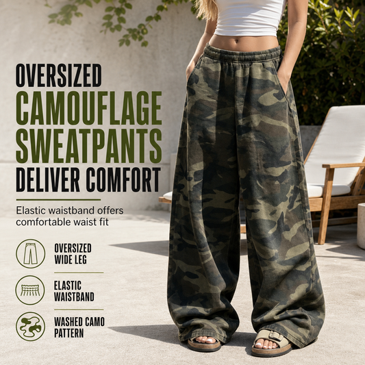 👖Women's Vintage Washed Wide-Leg Sweatpants✨