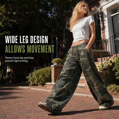 👖Women's Vintage Washed Wide-Leg Sweatpants✨