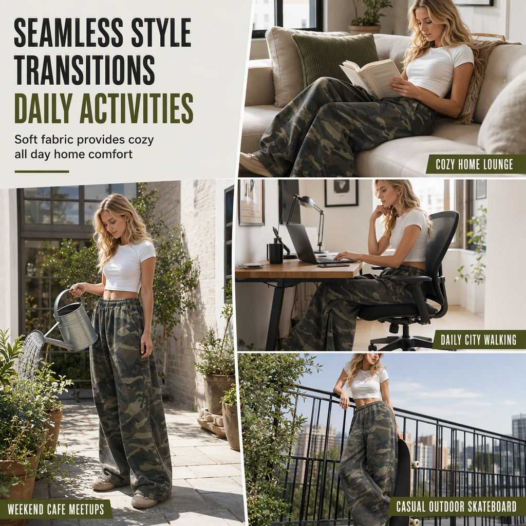 👖Women's Vintage Washed Wide-Leg Sweatpants✨