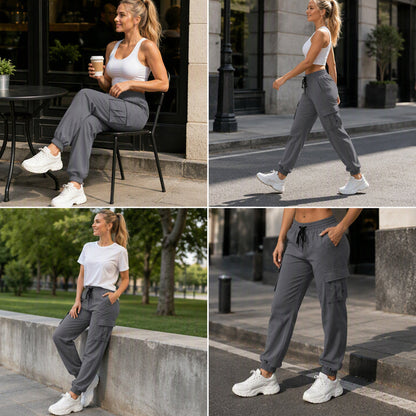 Women's Relaxed Cargo Joggers✨