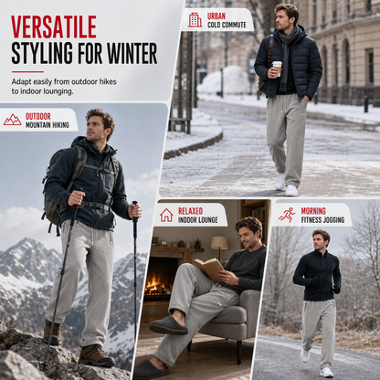 Unisex Thickened Warm Fleece Pants