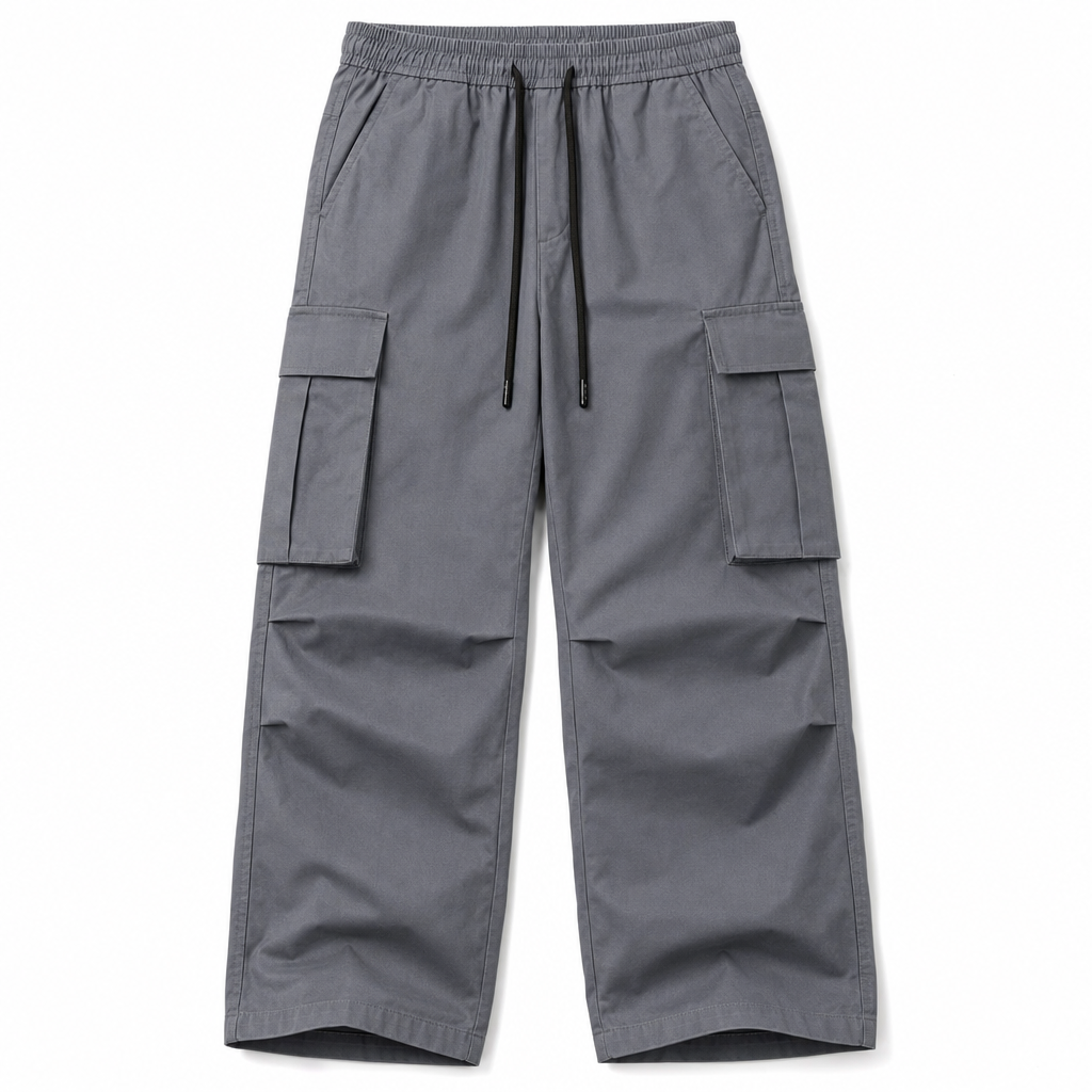 Men's Summer Casual Cargo Pants with Drawstring