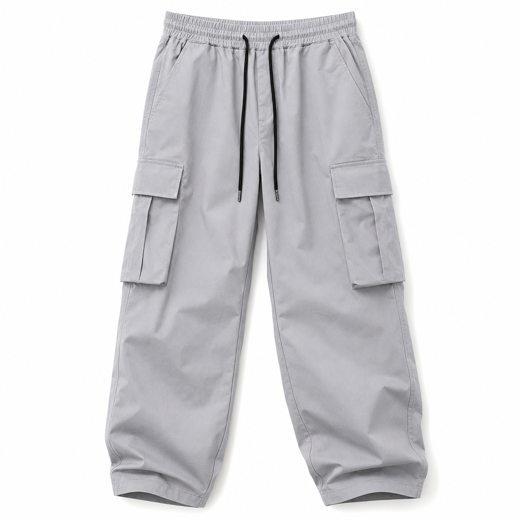 Men's Summer Casual Cargo Pants with Drawstring