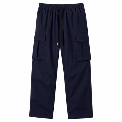 Men's Summer Casual Cargo Pants with Drawstring
