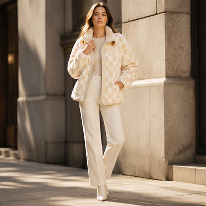 Cozy Warmth Plaid Jacket