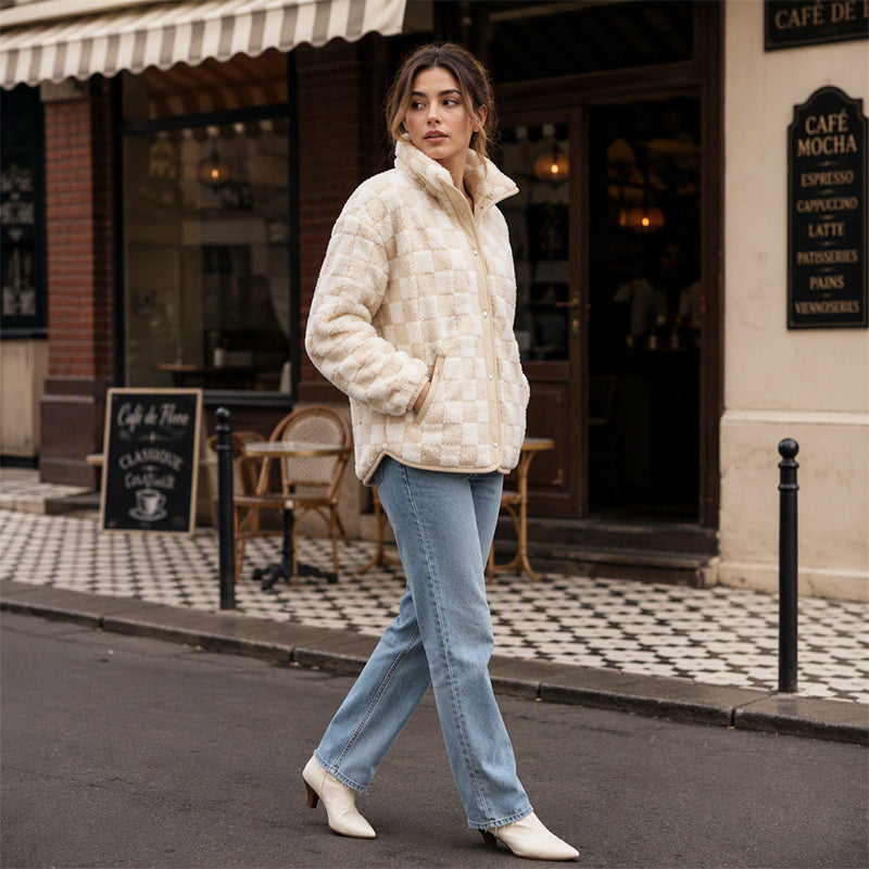 Cozy Warmth Plaid Jacket