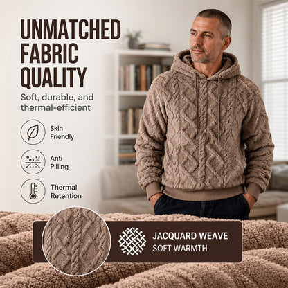 Men's Casual Double-Sided Plush Hoodie
