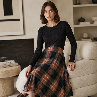 Women's Plaid Two-Piece Set – Chic Style & Effortless Elegance 🤎