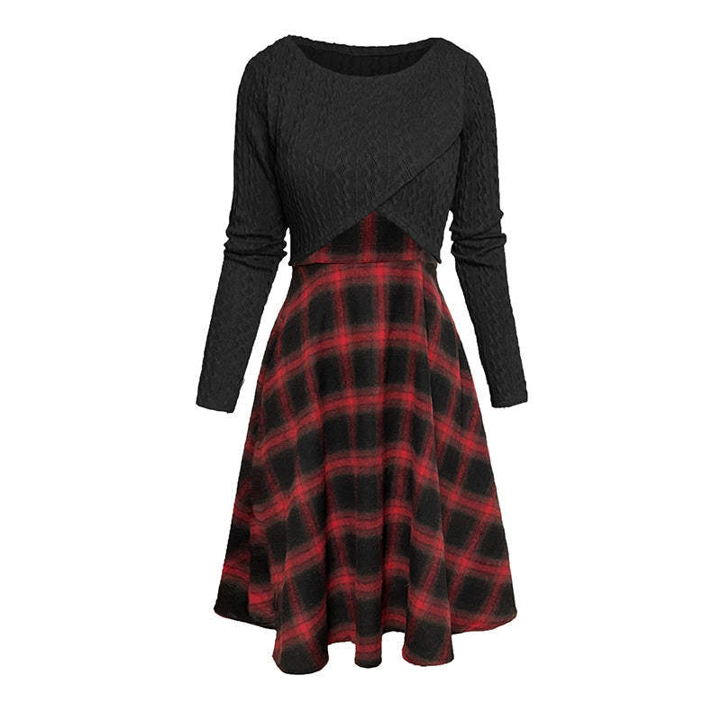 Women's Plaid Two-Piece Set – Chic Style & Effortless Elegance 🤎