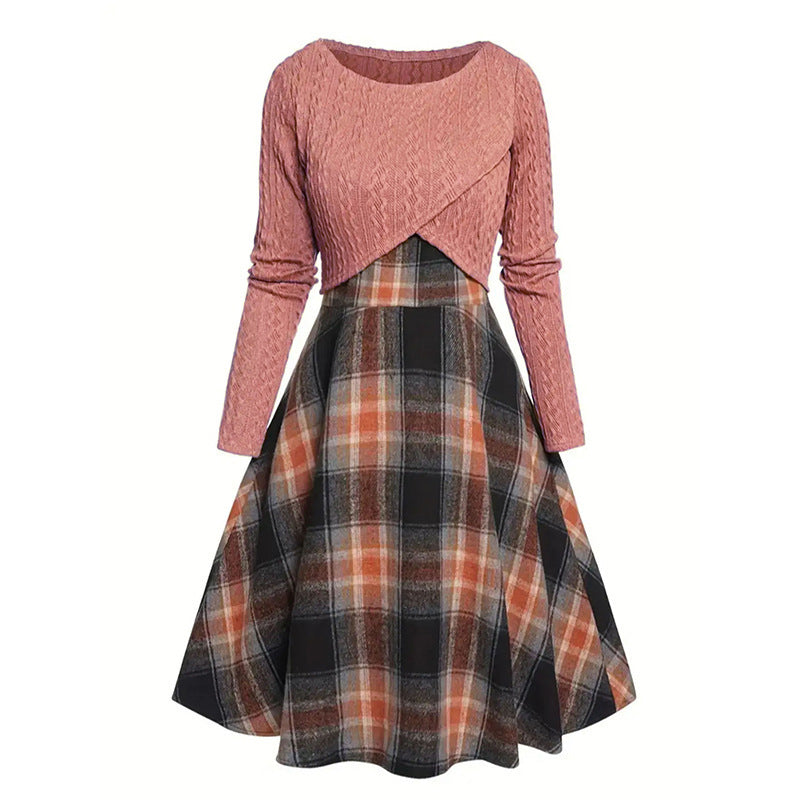 Women's Plaid Two-Piece Set – Chic Style & Effortless Elegance 🤎