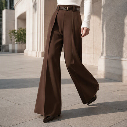 👖 Flattering High Rise, Elegant Drape | Women's Wide-Leg Pants