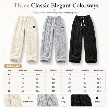 ☁Women's Casual Warm Flannel Lined Lounge Pants