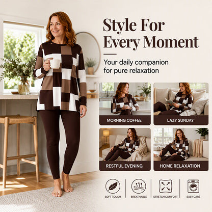 ✨ Statement Print, Easy Matching Style | Women's 2-Piece Leggings Set