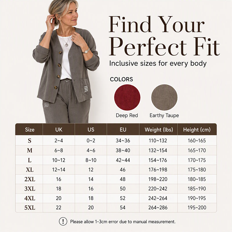 🌸Hot Sale 50% OFF🤎 Women’s two-piece loungewear set | Textured corduroy, easy to style