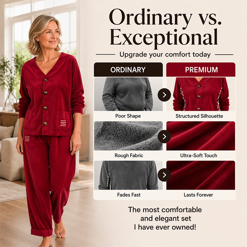 🌸Hot Sale 50% OFF🤎 Women’s two-piece loungewear set | Textured corduroy, easy to style