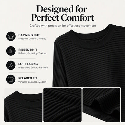 💖Women's Oversized Ribbed Knit Sweater