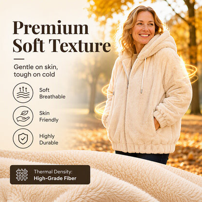 🔥✨☁️Soft & Skin-Friendly, Everyday Casual🧥 Women's Hooded Jacket – Comfortable Fabric & Relaxed Fit ✨