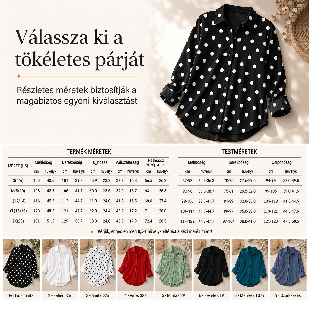 ✨👔 Women's Elegant Casual Long Sleeve Button-Down Blouse – Style and Comfort in One for Every Day✨