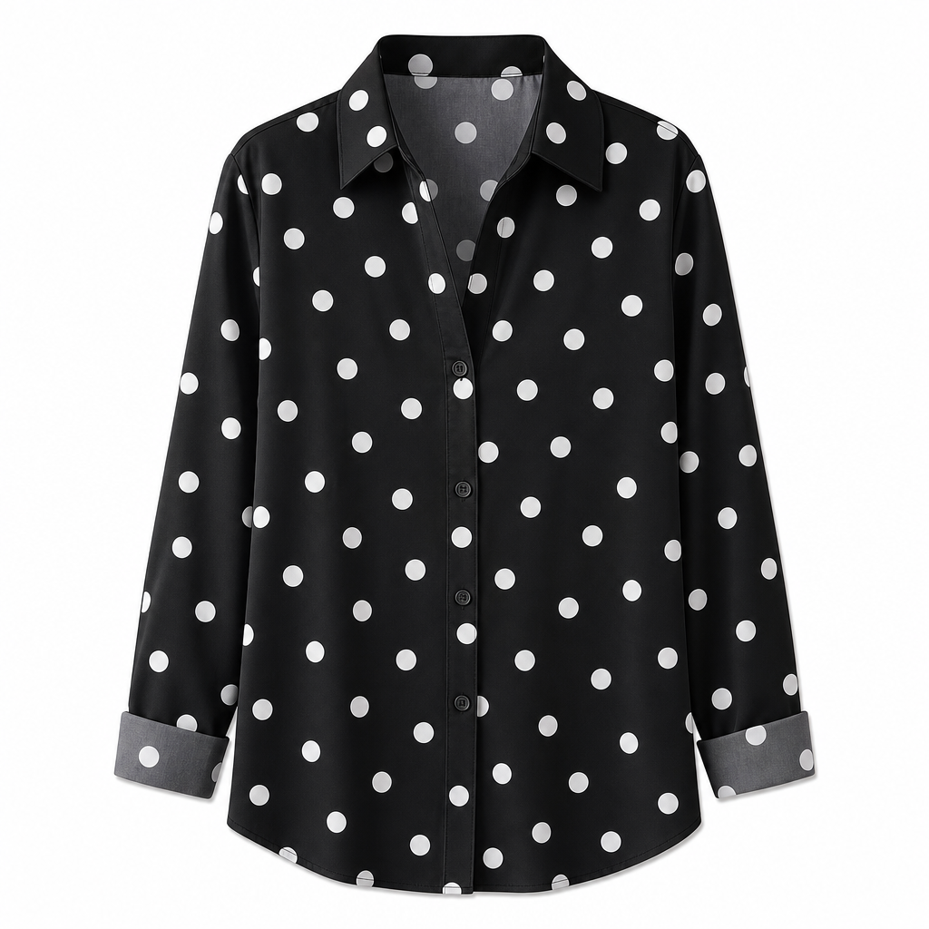 ✨👔 Women's Elegant Casual Long Sleeve Button-Down Blouse – Style and Comfort in One for Every Day✨