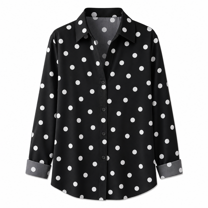 ✨👔 Women's Elegant Casual Long Sleeve Button-Down Blouse – Style and Comfort in One for Every Day✨