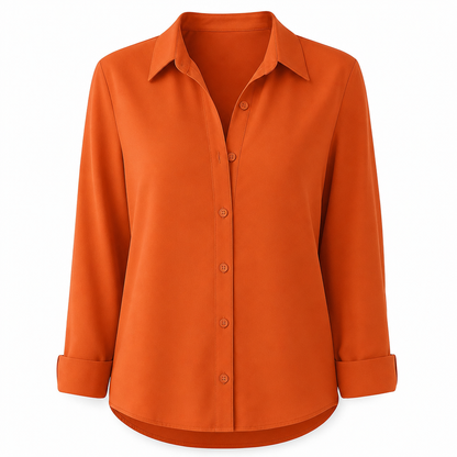 ✨👔 Women's Elegant Casual Long Sleeve Button-Down Blouse – Style and Comfort in One for Every Day✨