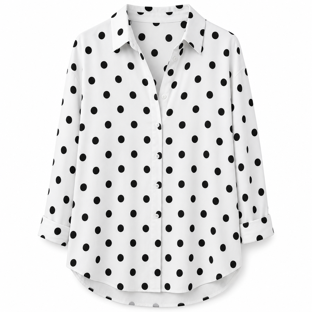✨👔 Women's Elegant Casual Long Sleeve Button-Down Blouse – Style and Comfort in One for Every Day✨
