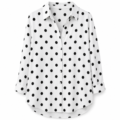 ✨👔 Women's Elegant Casual Long Sleeve Button-Down Blouse – Style and Comfort in One for Every Day✨