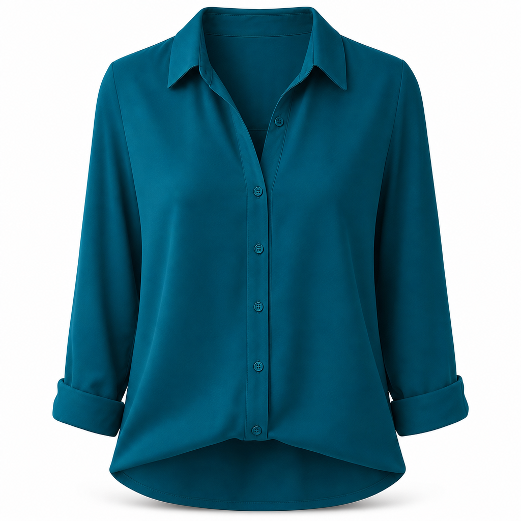 ✨👔 Women's Elegant Casual Long Sleeve Button-Down Blouse – Style and Comfort in One for Every Day✨