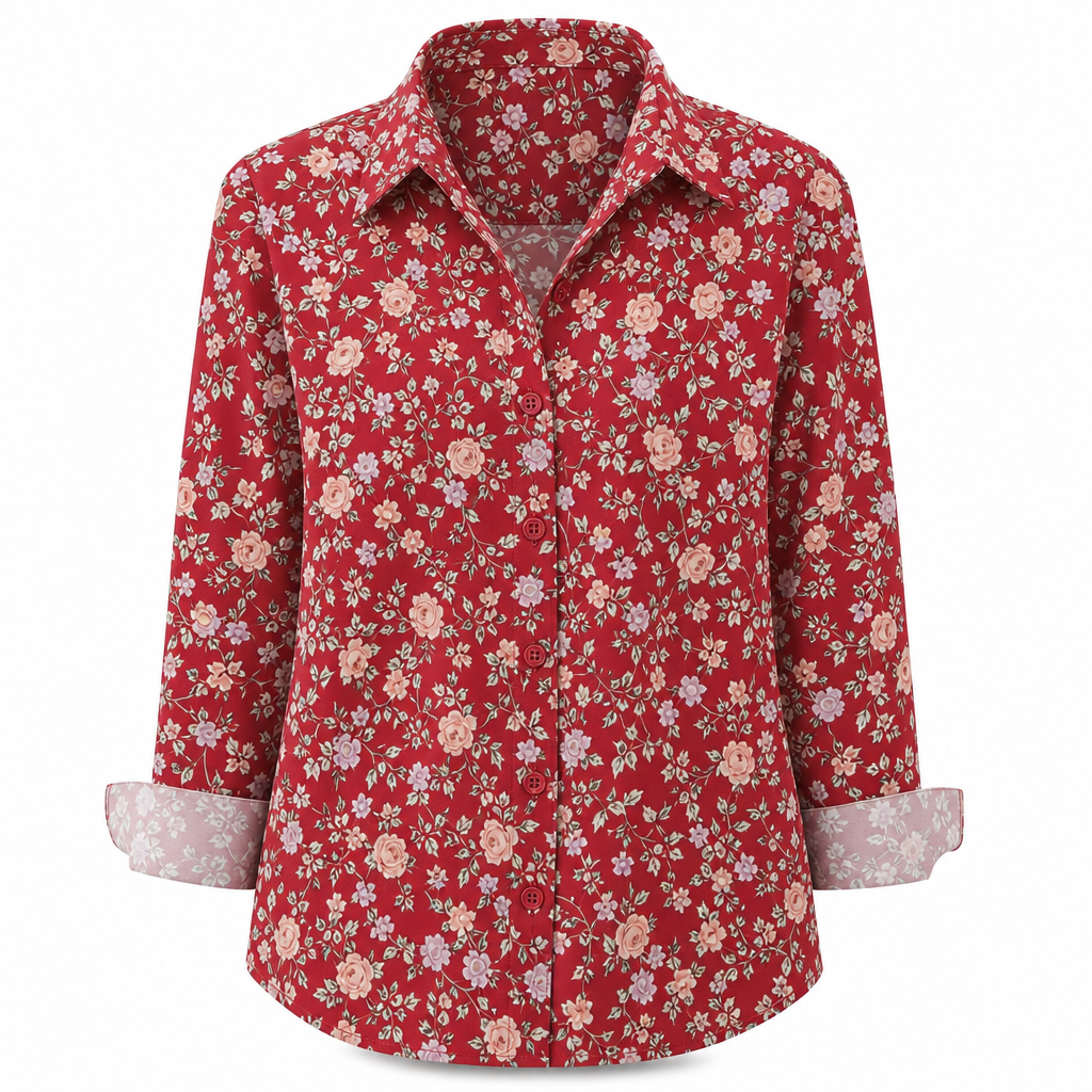 ✨👔 Women's Elegant Casual Long Sleeve Button-Down Blouse – Style and Comfort in One for Every Day✨