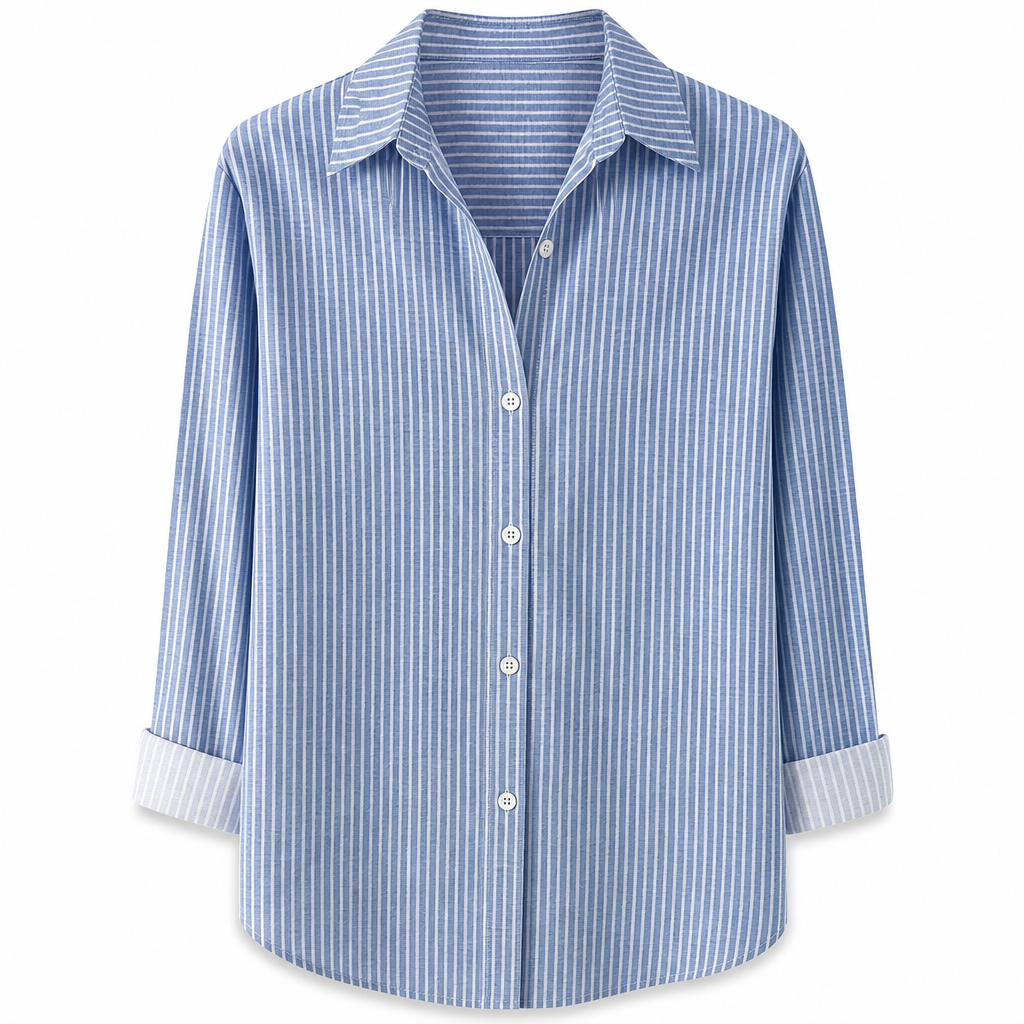 ✨👔 Women's Elegant Casual Long Sleeve Button-Down Blouse – Style and Comfort in One for Every Day✨