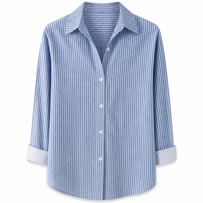 ✨👔 Women's Elegant Casual Long Sleeve Button-Down Blouse – Style and Comfort in One for Every Day✨