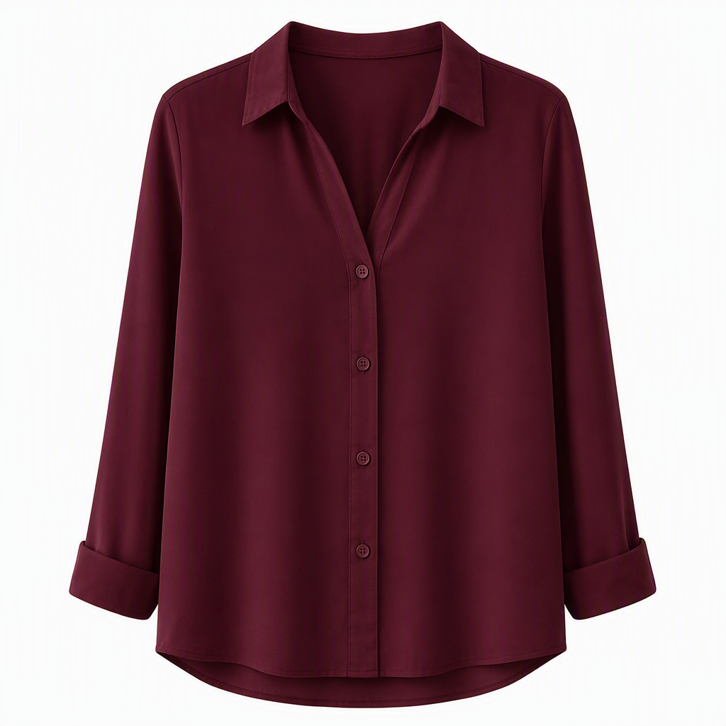 ✨👔 Women's Elegant Casual Long Sleeve Button-Down Blouse – Style and Comfort in One for Every Day✨