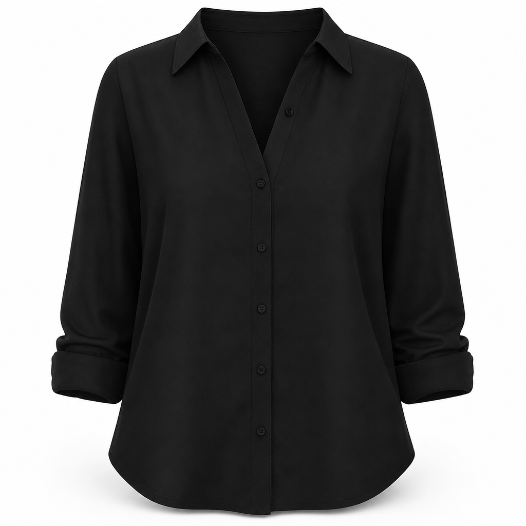 ✨👔 Women's Elegant Casual Long Sleeve Button-Down Blouse – Style and Comfort in One for Every Day✨