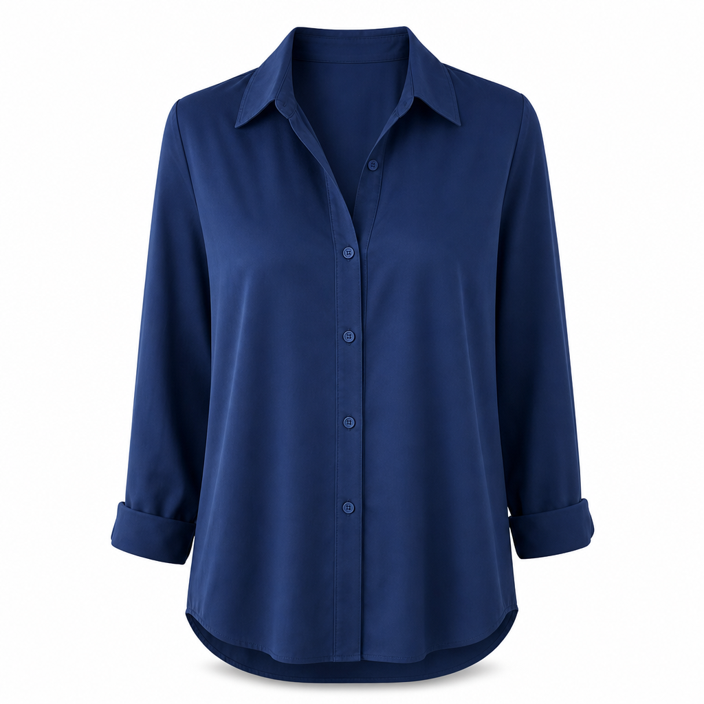 ✨👔 Women's Elegant Casual Long Sleeve Button-Down Blouse – Style and Comfort in One for Every Day✨