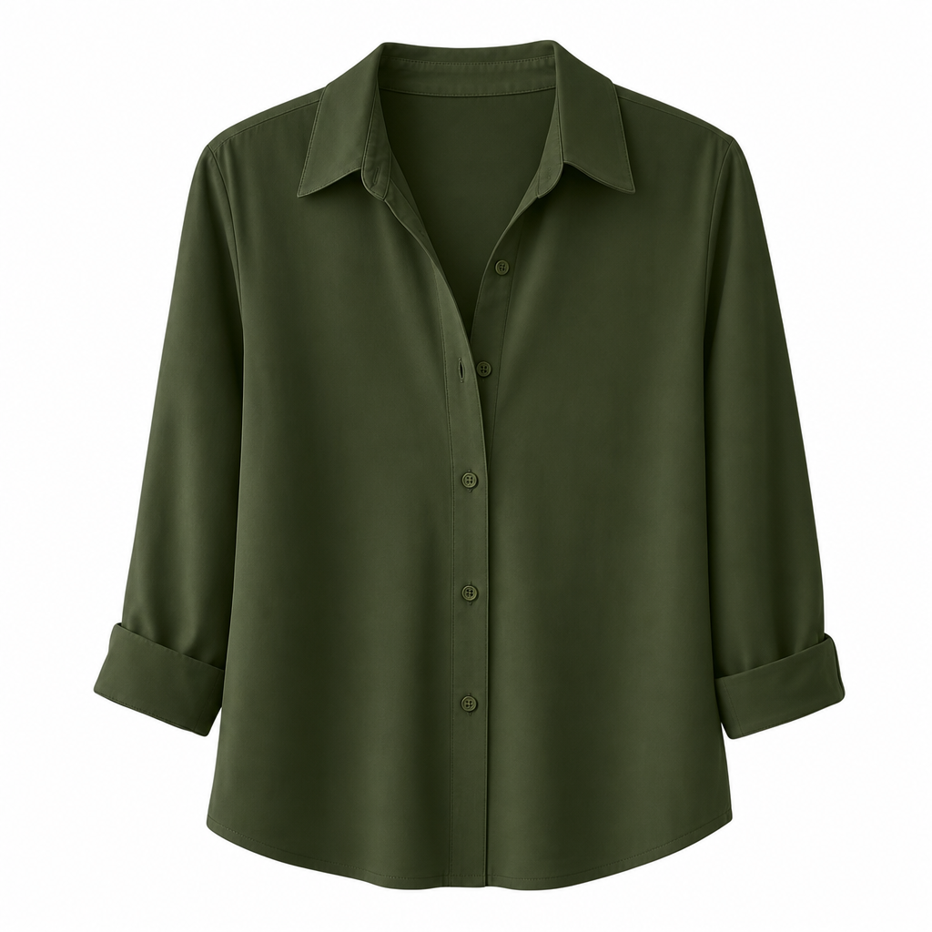 ✨👔 Women's Elegant Casual Long Sleeve Button-Down Blouse – Style and Comfort in One for Every Day✨