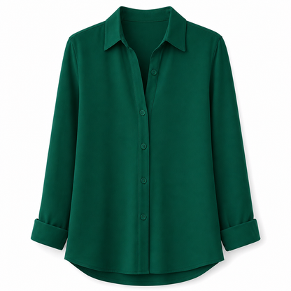 ✨👔 Women's Elegant Casual Long Sleeve Button-Down Blouse – Style and Comfort in One for Every Day✨