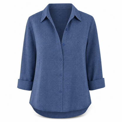 ✨👔 Women's Elegant Casual Long Sleeve Button-Down Blouse – Style and Comfort in One for Every Day✨