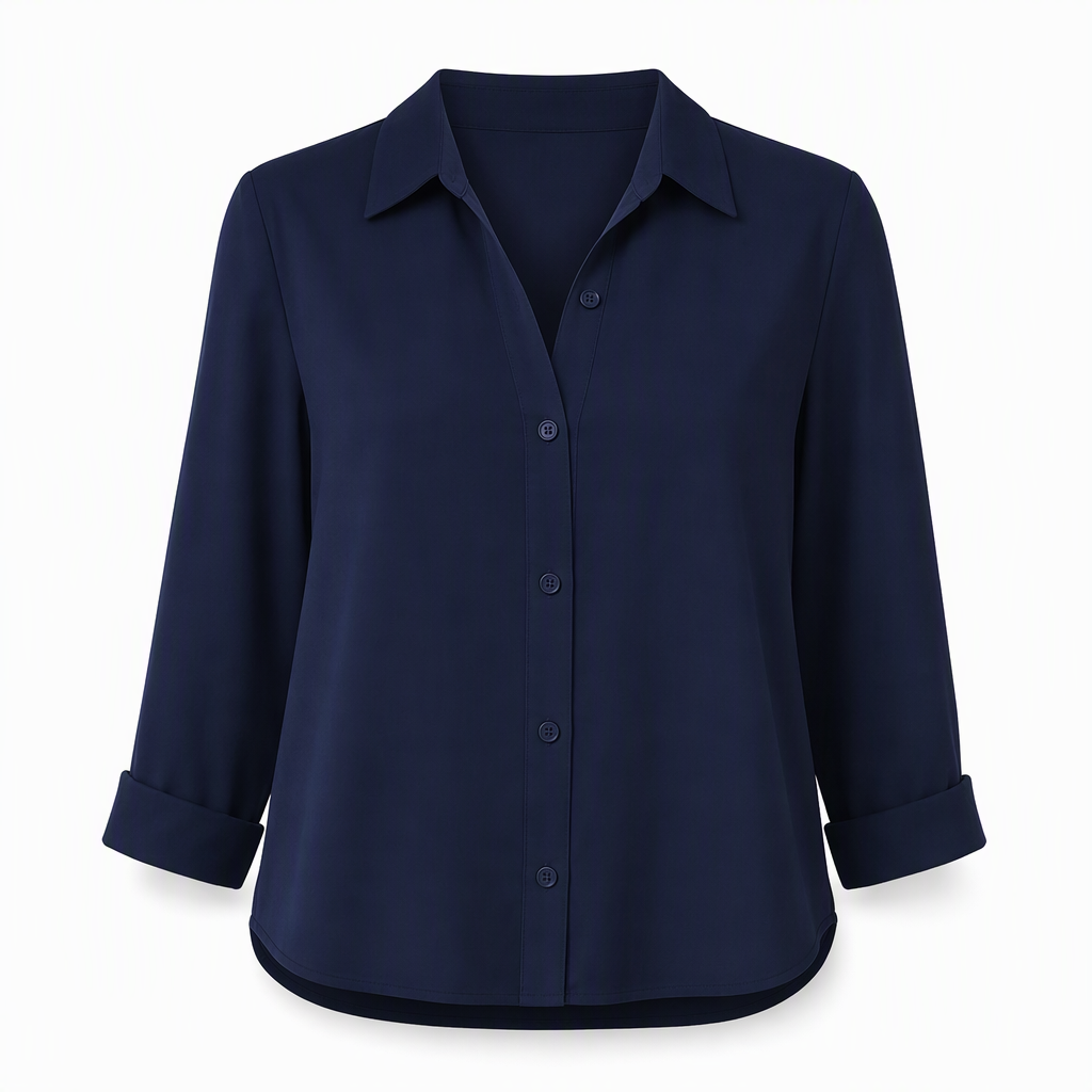 ✨👔 Women's Elegant Casual Long Sleeve Button-Down Blouse – Style and Comfort in One for Every Day✨